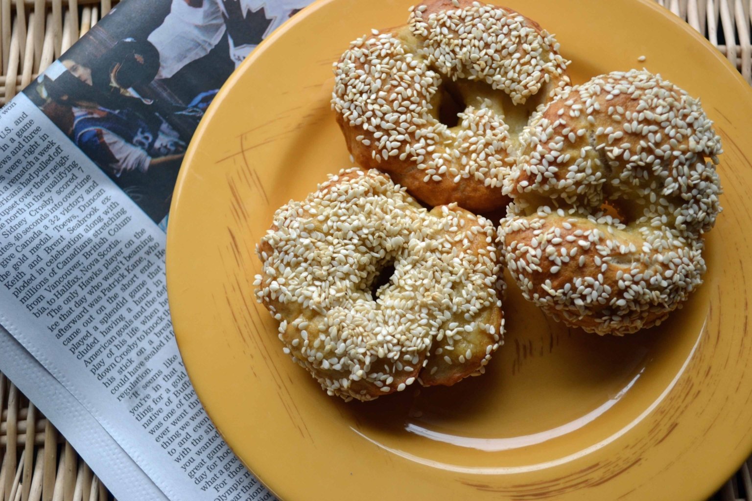 NY Style Bagels - 4 WW Points and Broccoli Cheddar Soup | My Bizzy Kitchen