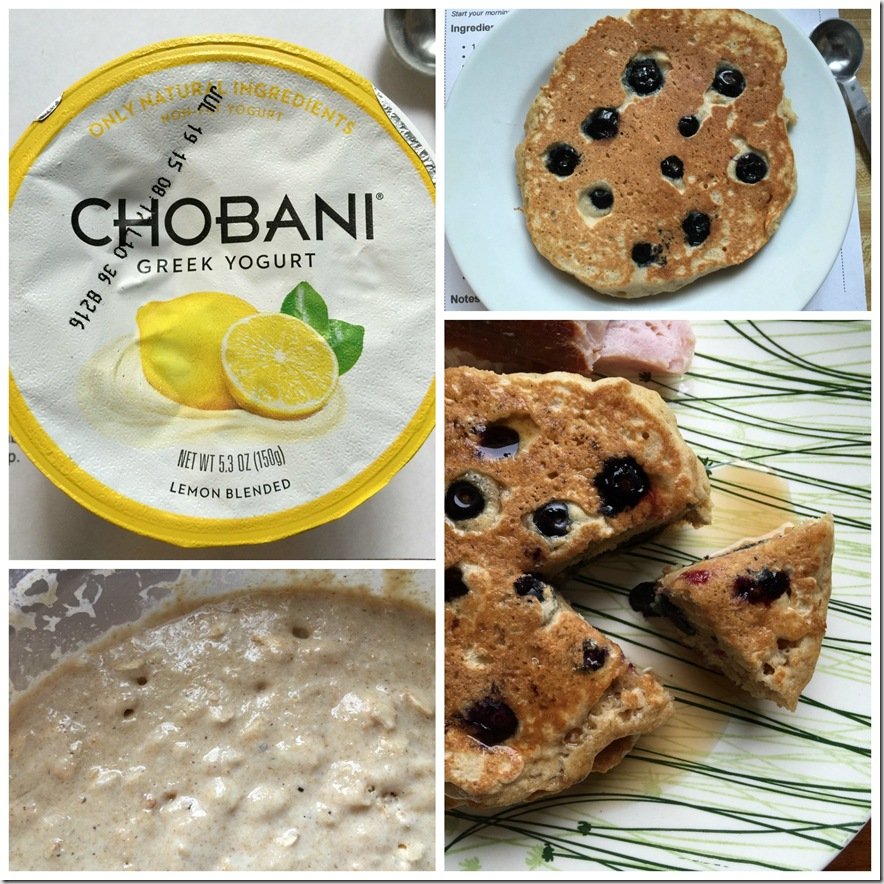 Blueberry Lemon Chobani Pancakes