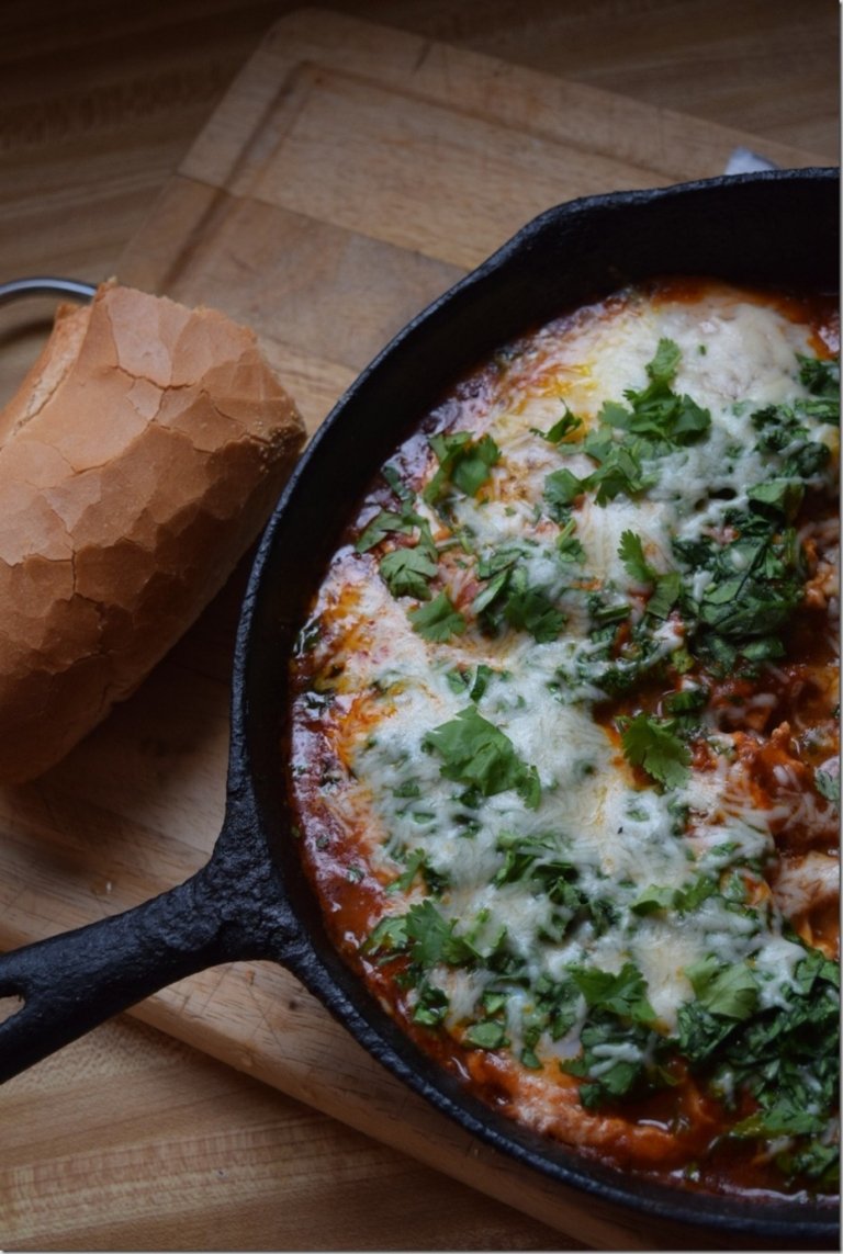 One Pot Spicy Eggs and Potatoes