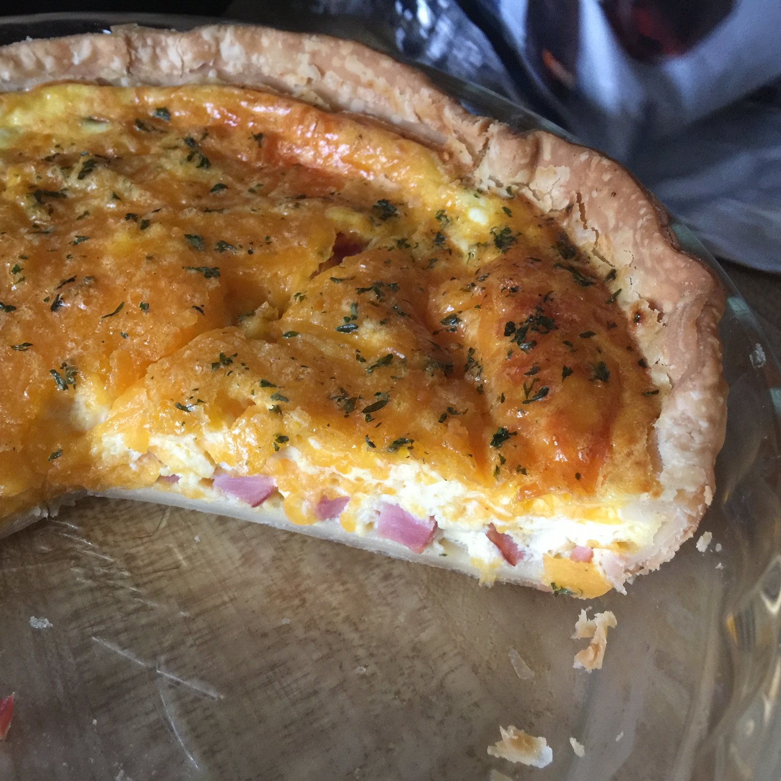 Ham and Cheese Quiche – 5 Smart Points!