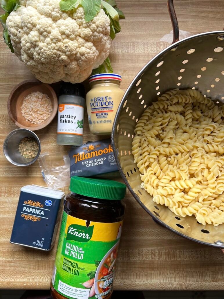 ingredients for mac n cheese