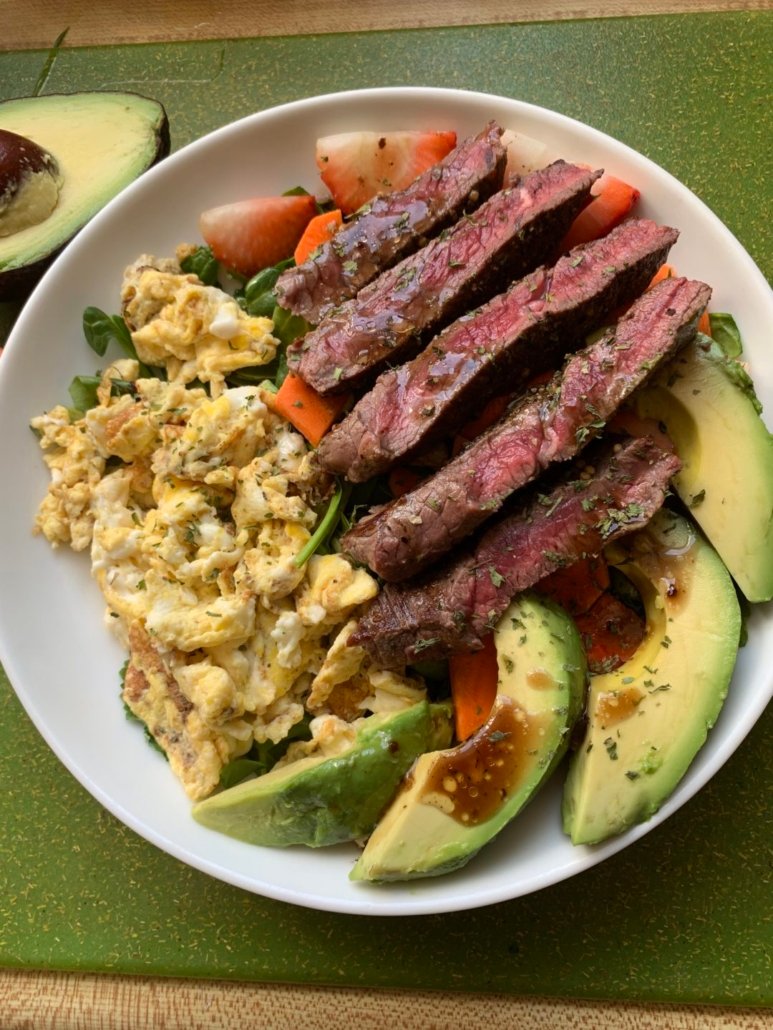 Steak and Egg Salad | My Bizzy Kitchen