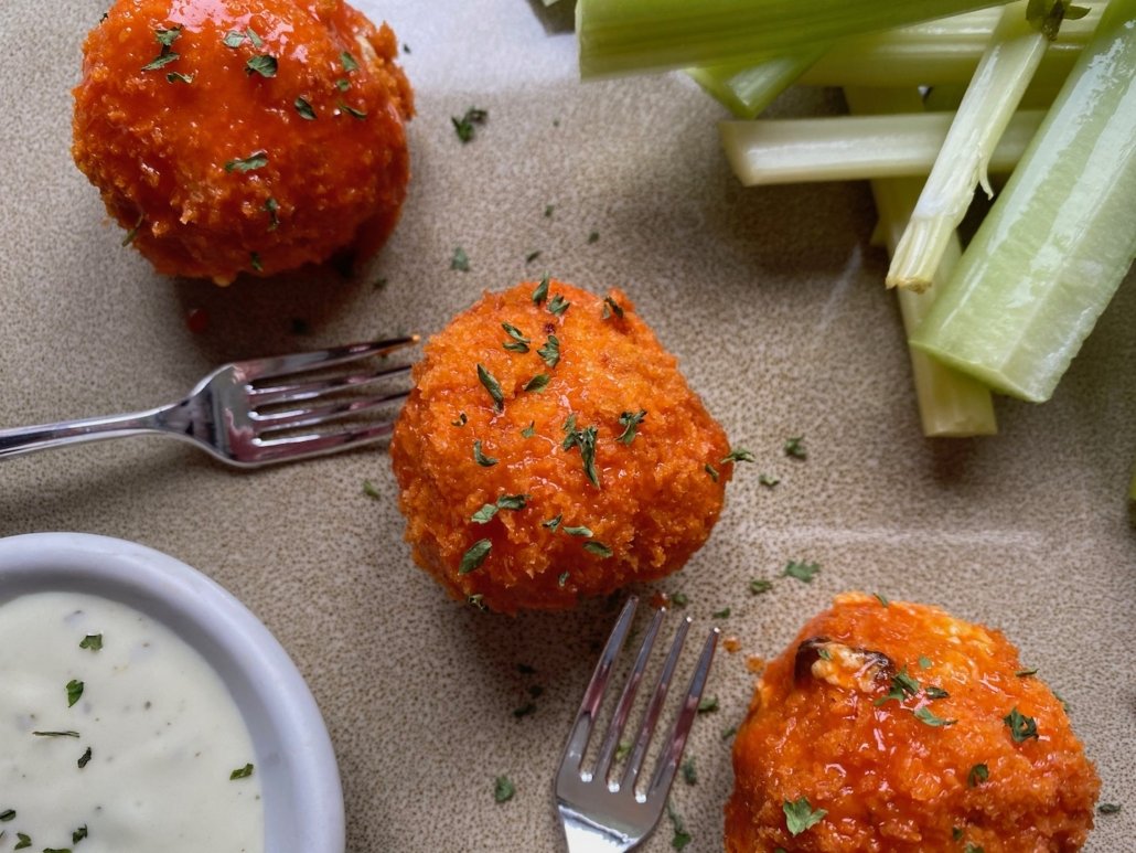 Buffalo Chicken Balls | My Bizzy Kitchen