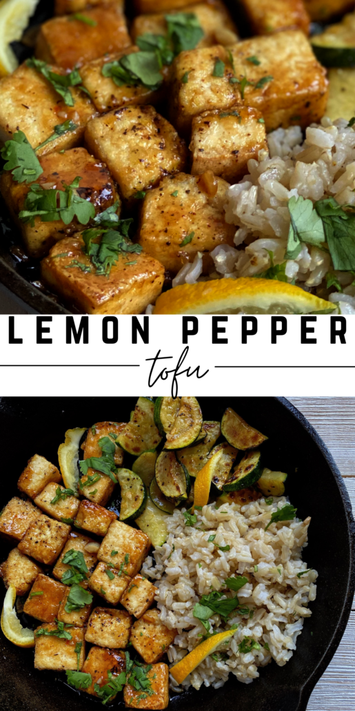 If you think you don’t like tofu, try this recipe. I love the brightness of this lemon glaze and the kick from the lemon pepper sauce. For this dish, I paired it with rice and zucchini for a healthy and light dinner. Weight Watchers | 3 Smart Points | Crispy Tofu | Vegan | Healthy Vegan Dinner