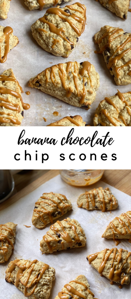 A delicious soft scone with a creamy peanut butter drizzle. Enjoy for breakfast, snack, or dessert! At 3 smart points, it will be guilt free! Weight Watchers Dessert | Healthy Scone | Best Chocolate Chip Scone