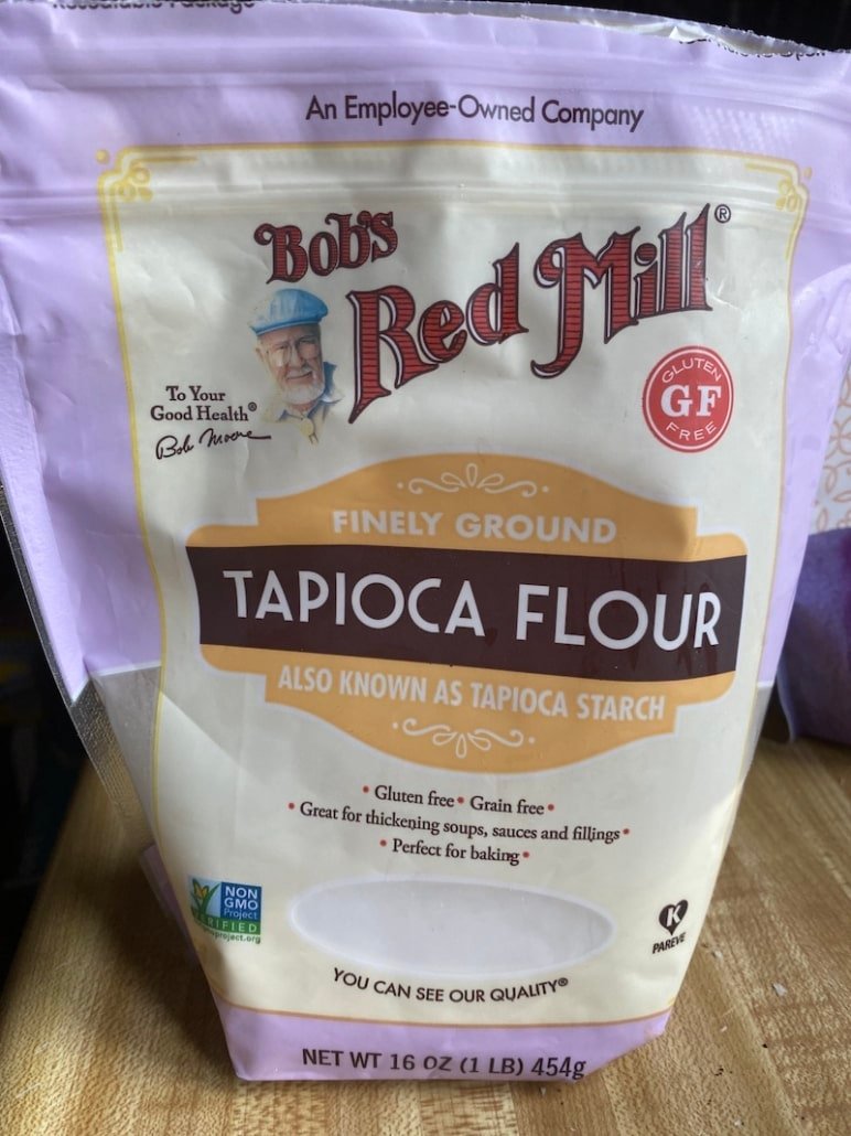 this is a picture of a package of tapioca flour