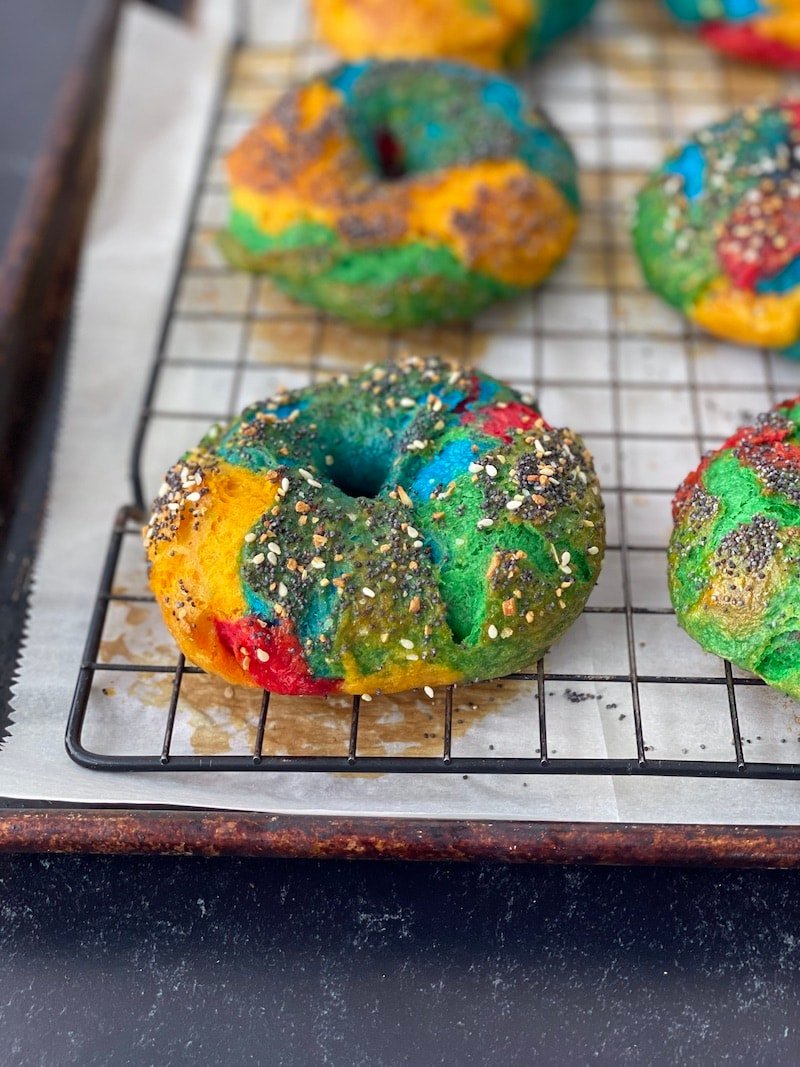 Rainbow Bagels