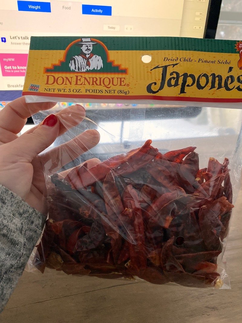 this is a bag of dried peppers