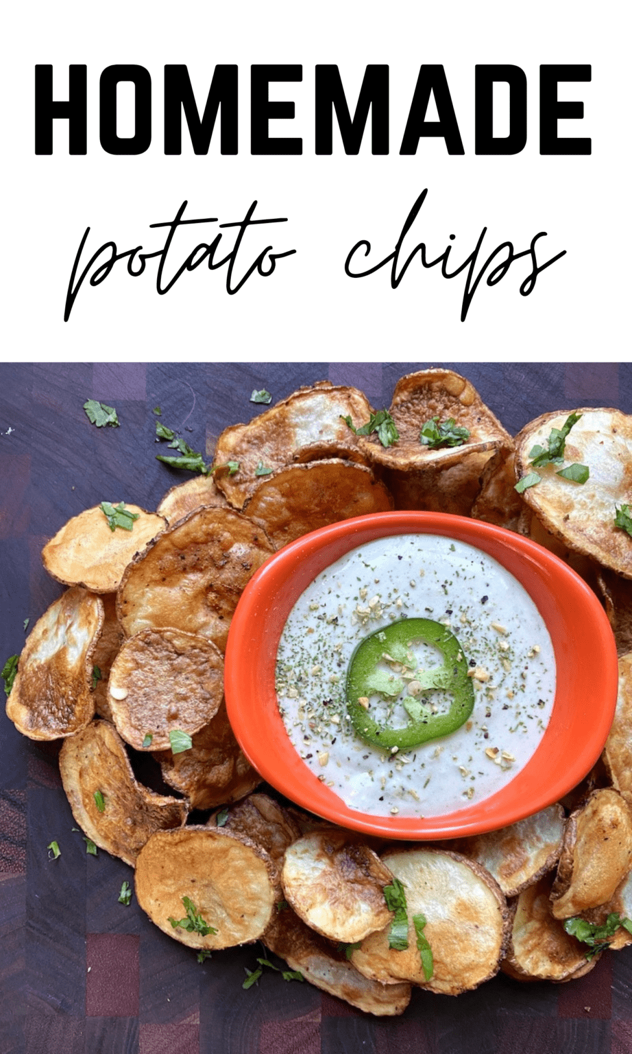 Potato Chips with Jalapeno Ranch Dip | My Bizzy Kitchen