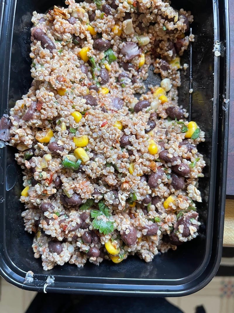 black bean and quinoa filling