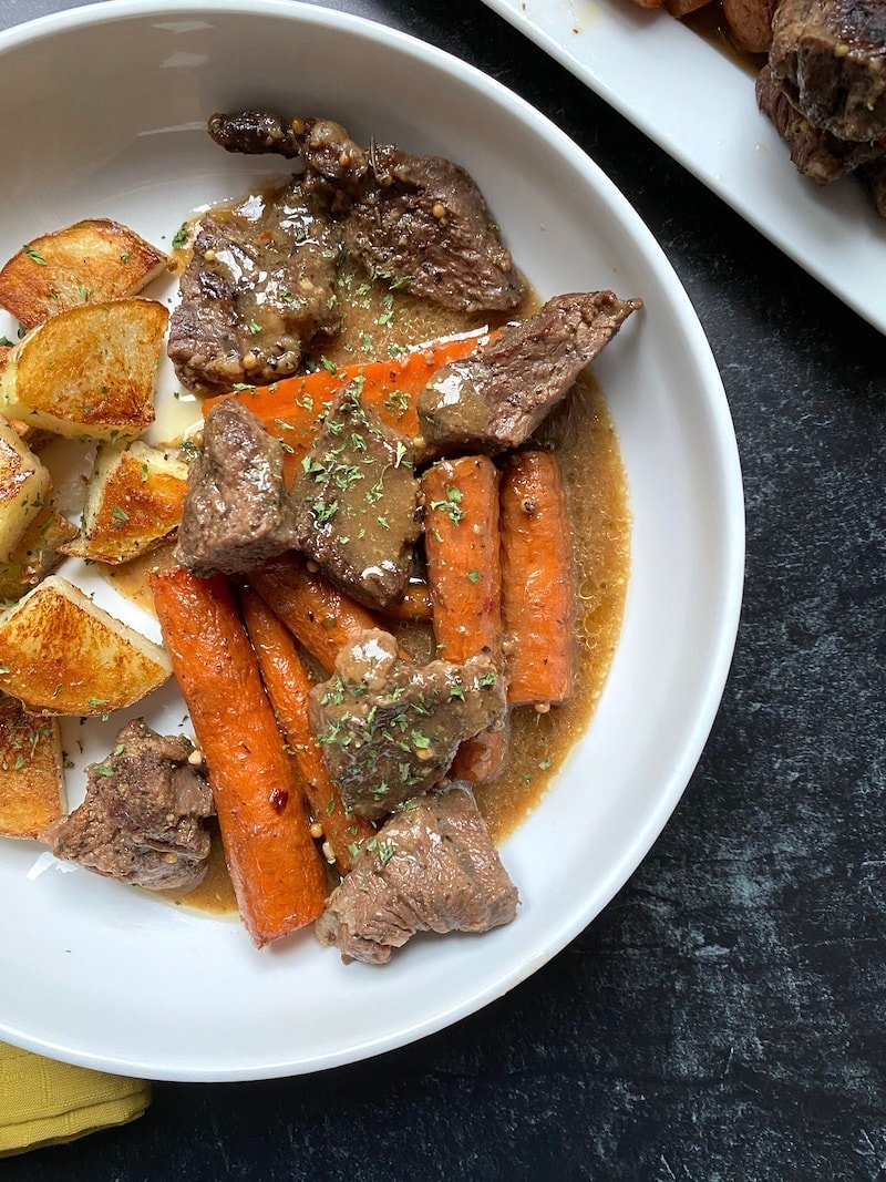 Beef and Carrots with Gravy | My Bizzy Kitchen