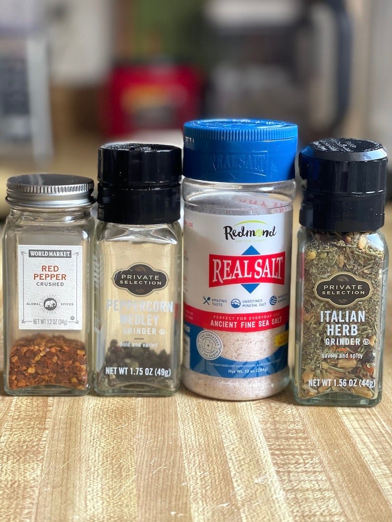 this is a photo of spices used to make costco chicken bake