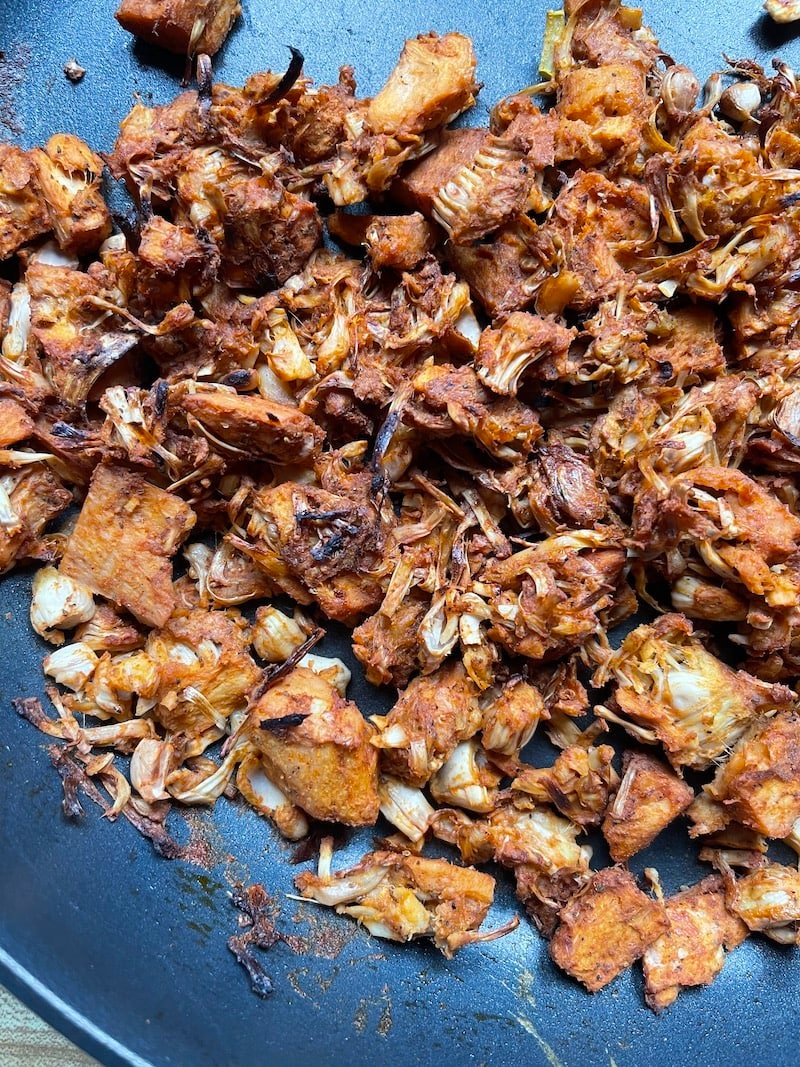 this is a photo of pulled jackfruit