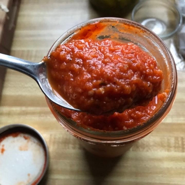 this is a picture of roasted red pepper sauce