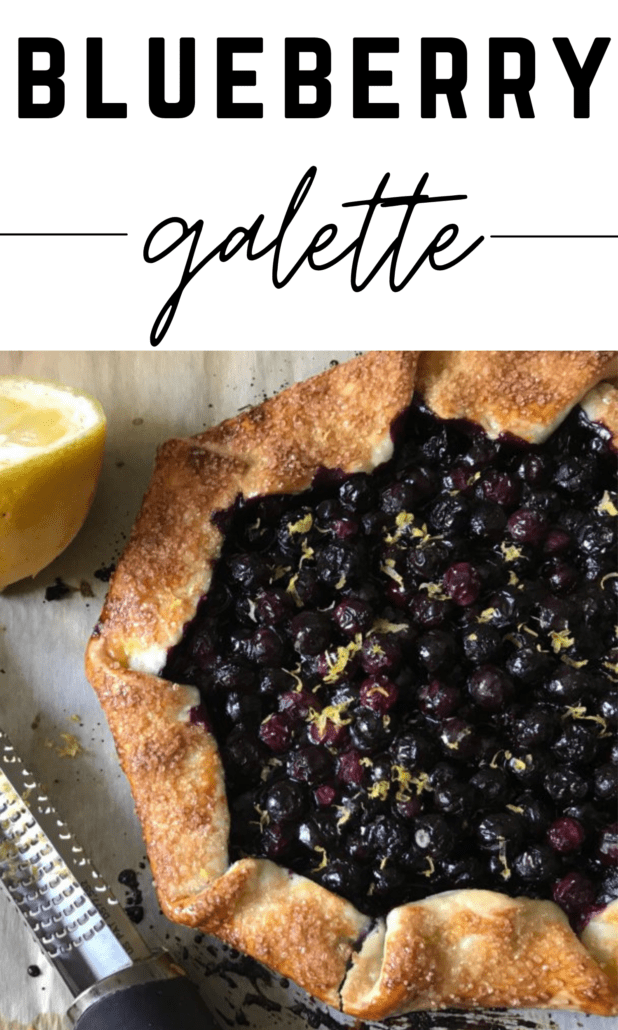 This galette recipe is so simple and easy, even if you don’t consider yourself a baker (like me!) this is a show stopper. A galette is simply “a flat round cake of pastry or bread.” I used Splenda, so without the ice cream topping, each 1/8 of the pie is 4 smart points. #ww #weightwatchers #blueberry #galette #galetterecipes