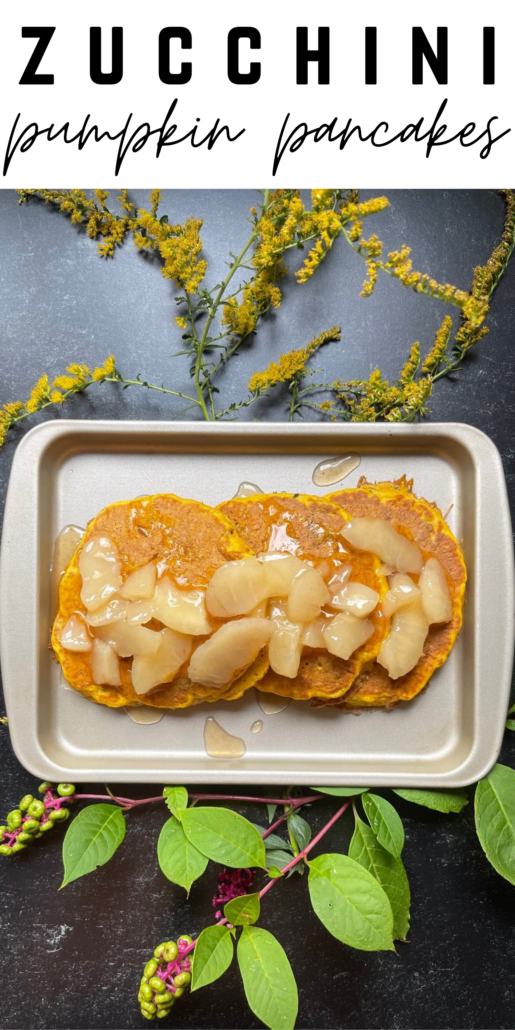 Adding vegetables into your diet is easy with this pumpkin pancake recipe! These healthy pancakes are light, fluffy and delicious. For the topping I heated 1/4 cup sugar free pancake syrup with 1/3 cup no sugar added apple pie filling. This is the perfect breakfast after apple picking – it screams fall! On all WW plans, these pancakes are 2 points each no matter how many you have. #ww #weightwatchers #pumpkin #pancakes