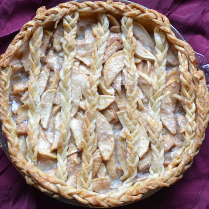Braided apple pie