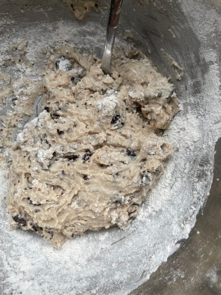 this is a photo of biscotti dough