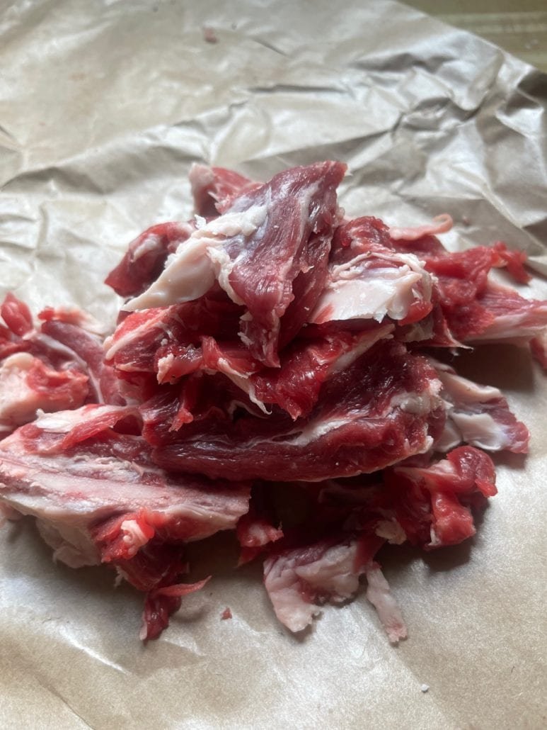 this is a photo of beef trimmings