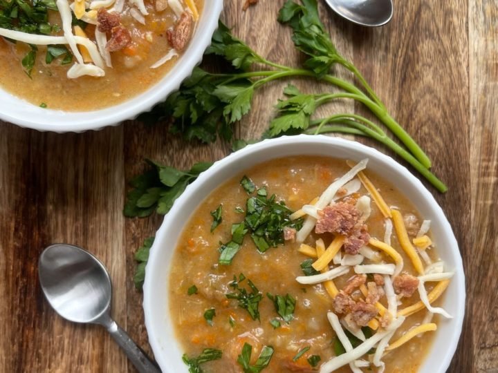 Creamy Chicken Potato Soup { Easy Instant Pot Recipe} - Amira's Pantry