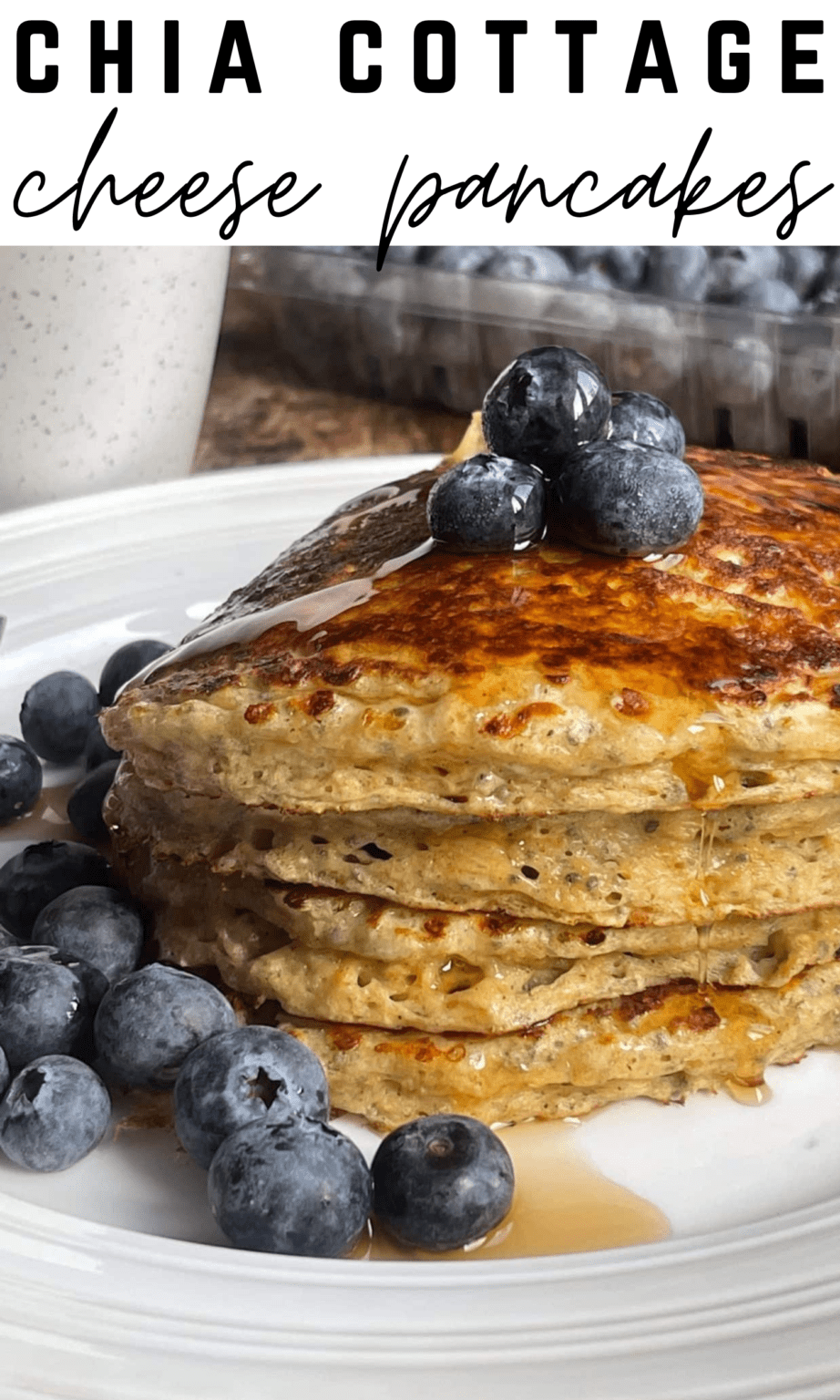 Chia Cottage Cheese Pancakes | My Bizzy Kitchen