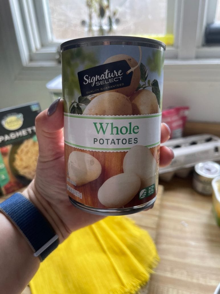 canned whole potatoes
