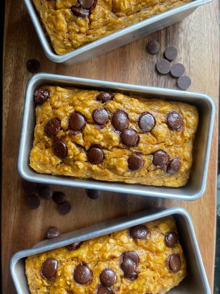 Chocolate Chip Mini Loaves - Nomaste Hungry