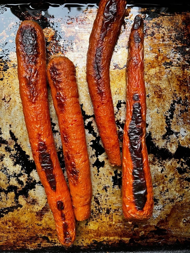 these are roasted carrots for vegan tomato soup recipe