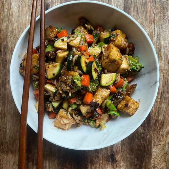 this is a bowl of tofu stirfry