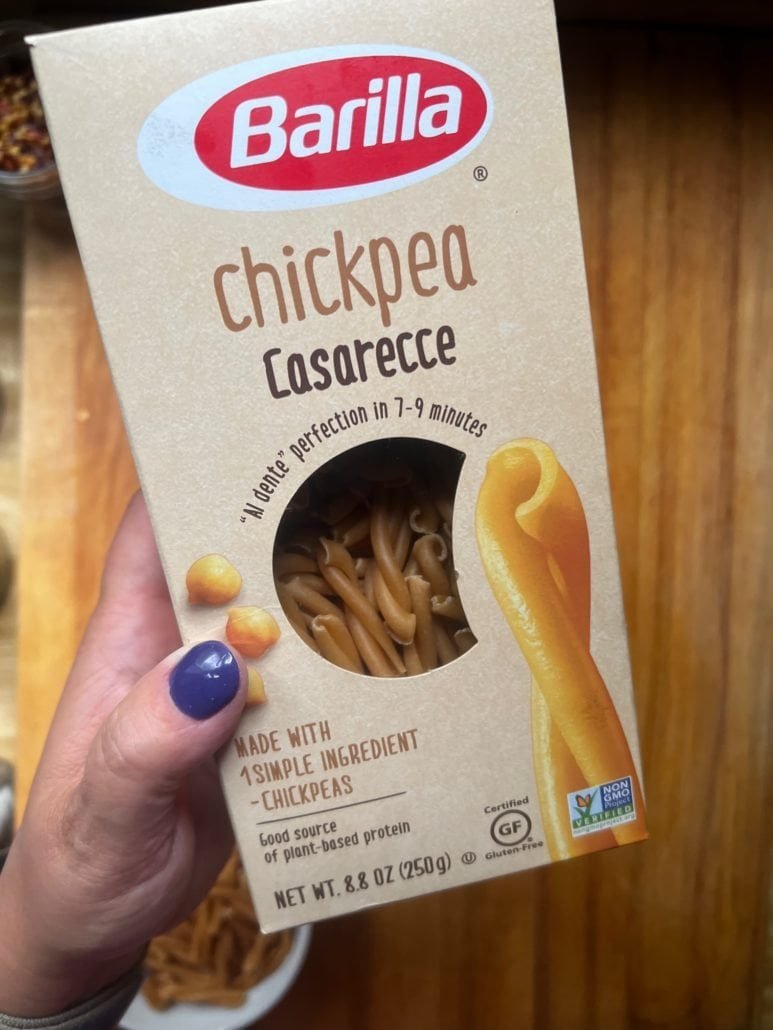 this is a box of chickpea pasta