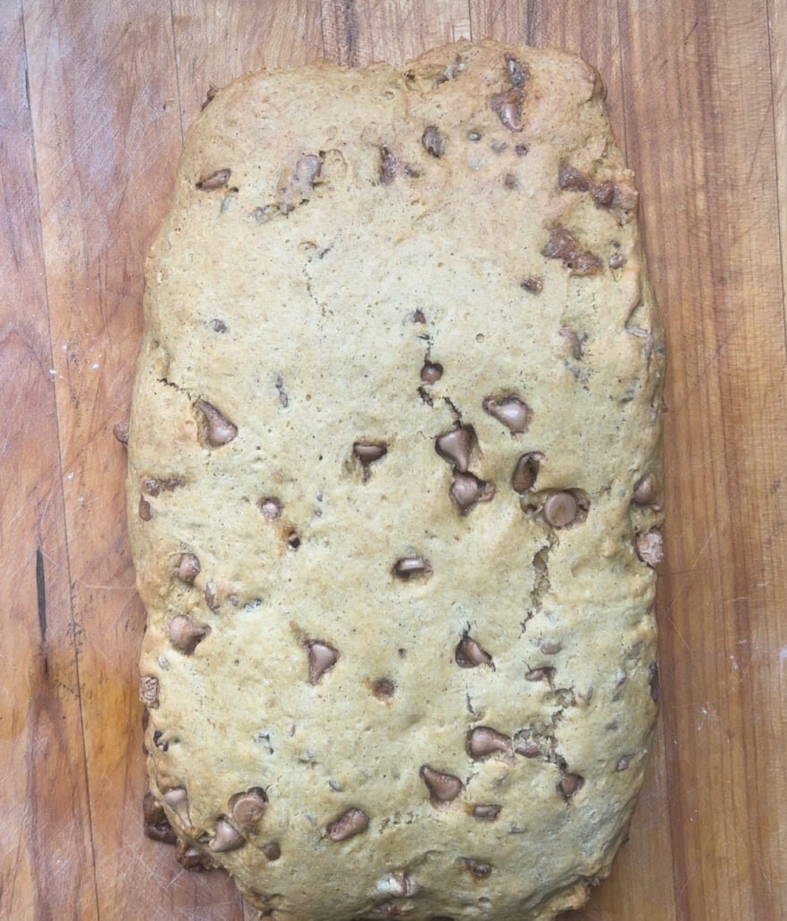 this is the first bake of pumpkin biscotti