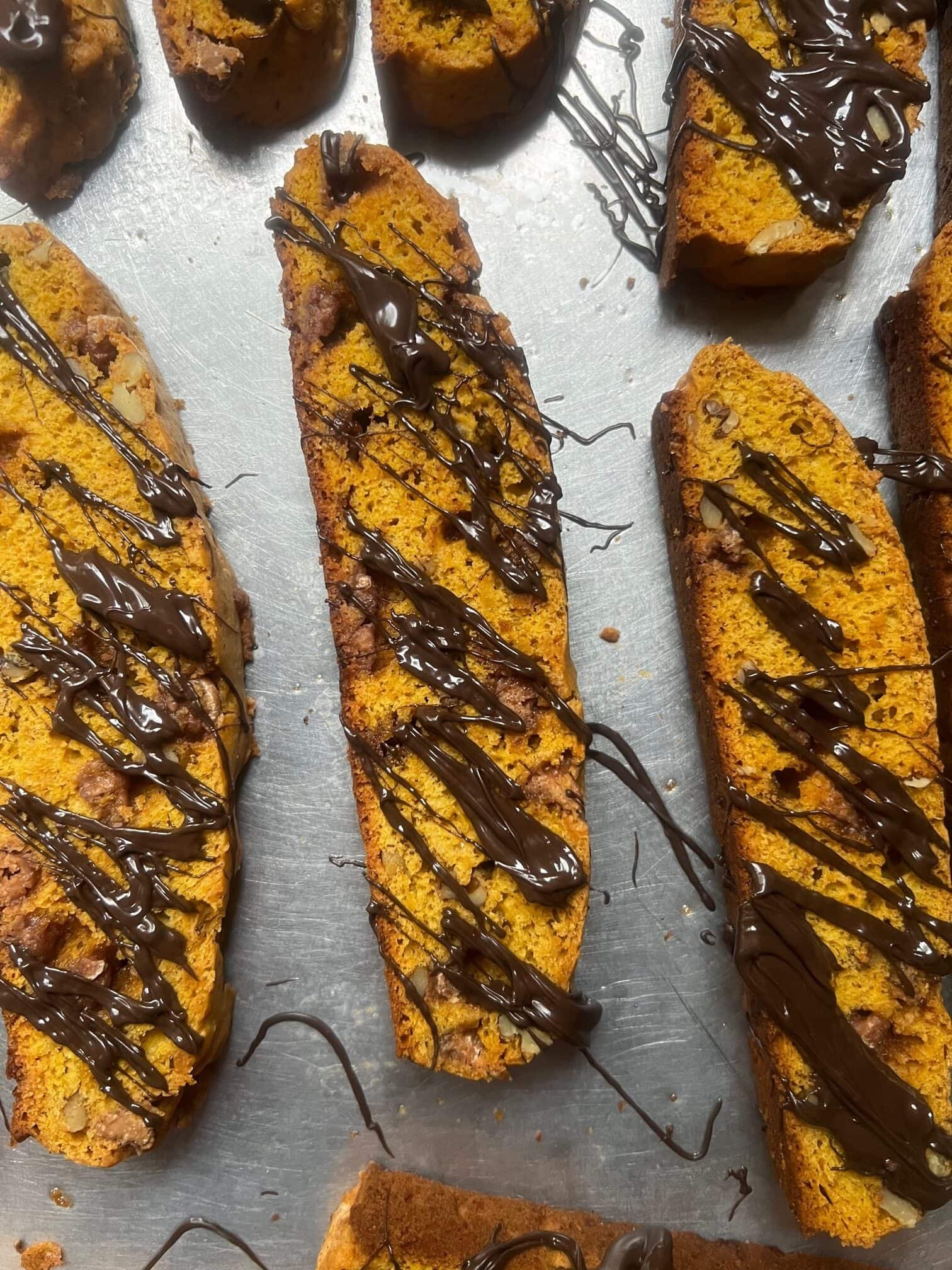 Salted Caramel Biscotti with Almonds and Pecans – Homemade Italian