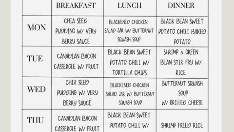 Weekly Meal Plan