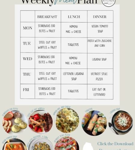 Weekly Meal Plan for Week of February 6, 2023