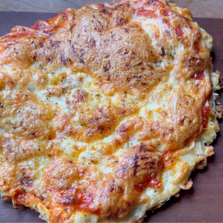 this is a pizza made with flour and cottage cheese