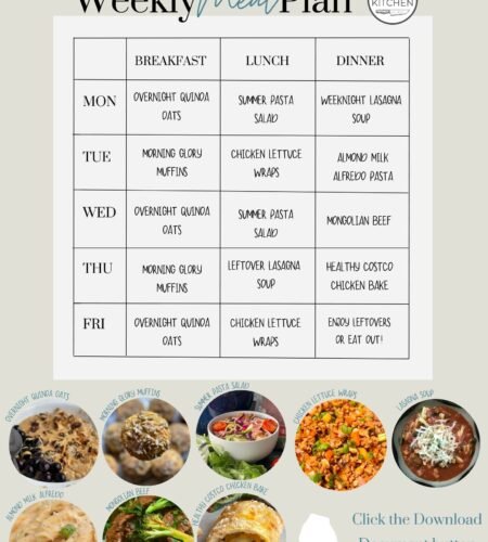 Weekly Meal Plan for Week of March 20, 2023