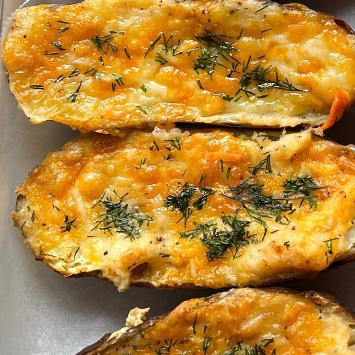 these are dill and sour cream twice baked potatoes