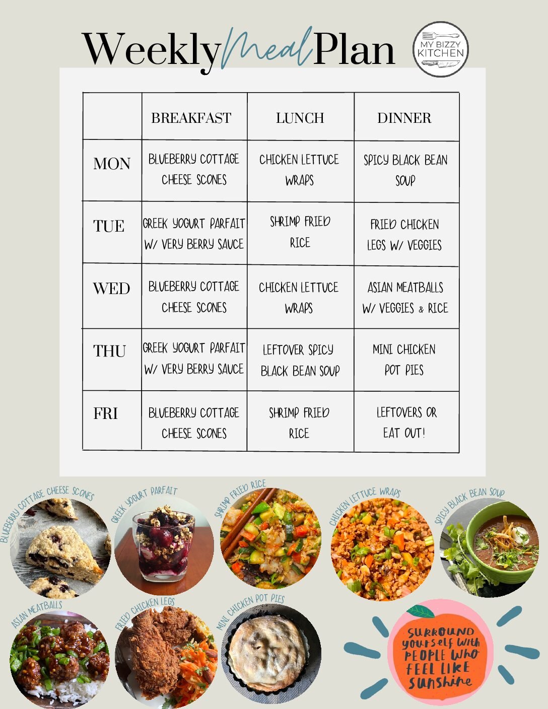Weekly Meal Plan For 5 1 23 My Bizzy Kitchen