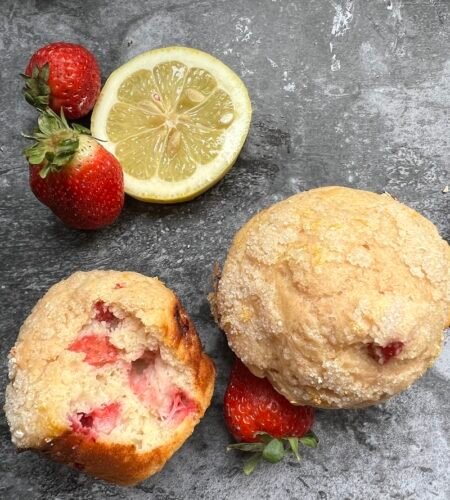 Strawberry Lemon Muffins