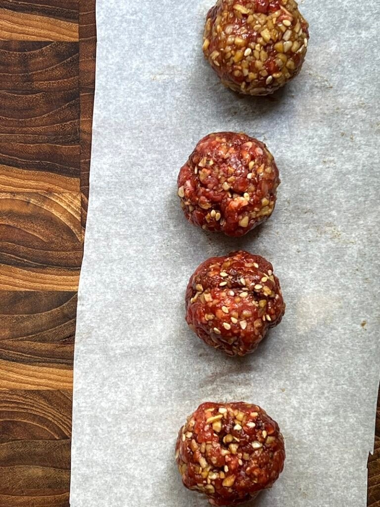 Korean BBQ Meatballs My Bizzy Kitchen