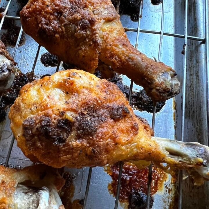 these are brined chicken legs out of the oven