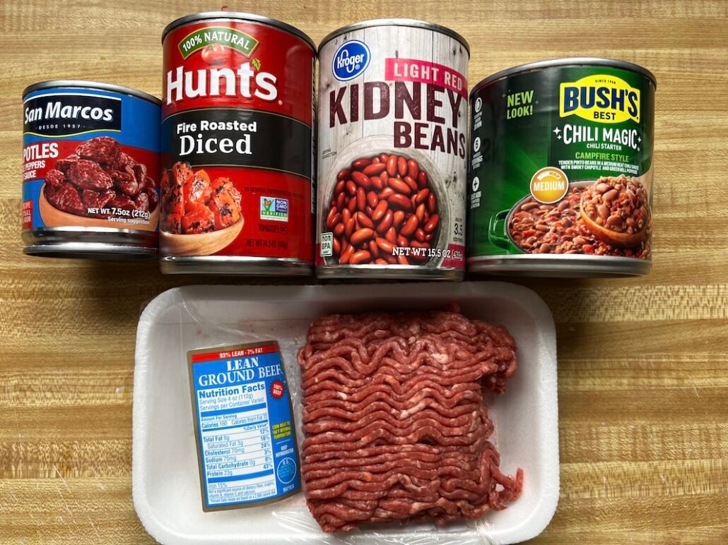 these are the ingredients needed for quick chili