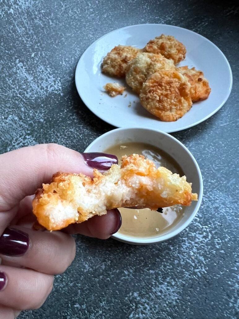 this is a side photo of mashed potato croquettes