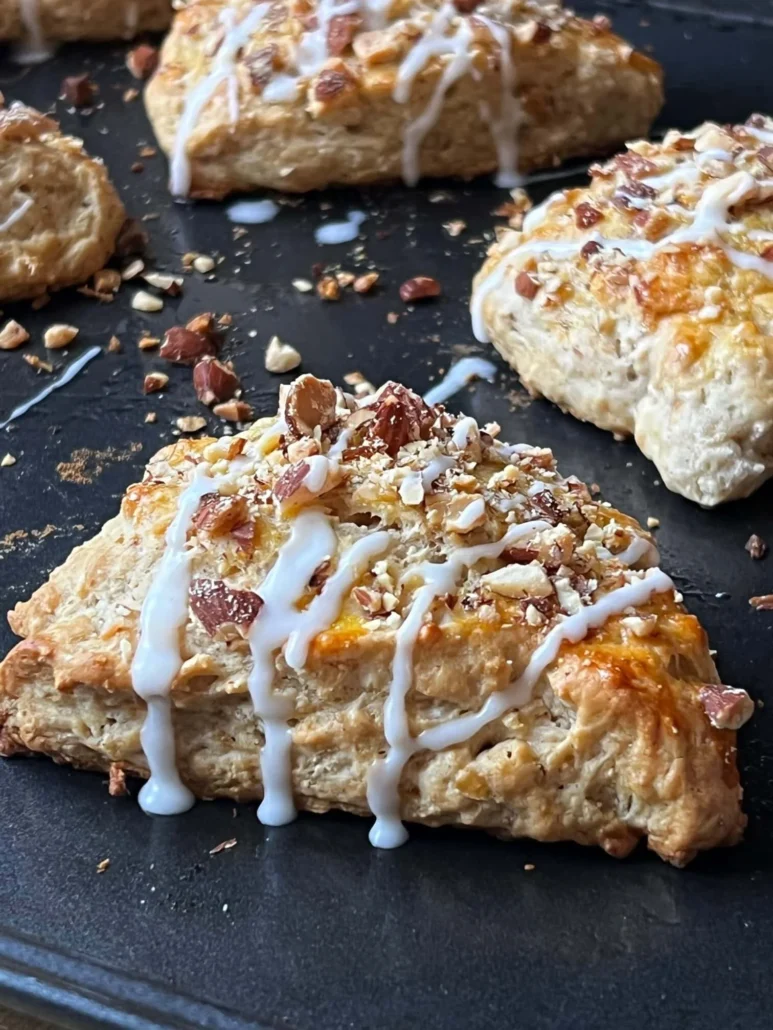 this is a photo of almond scones