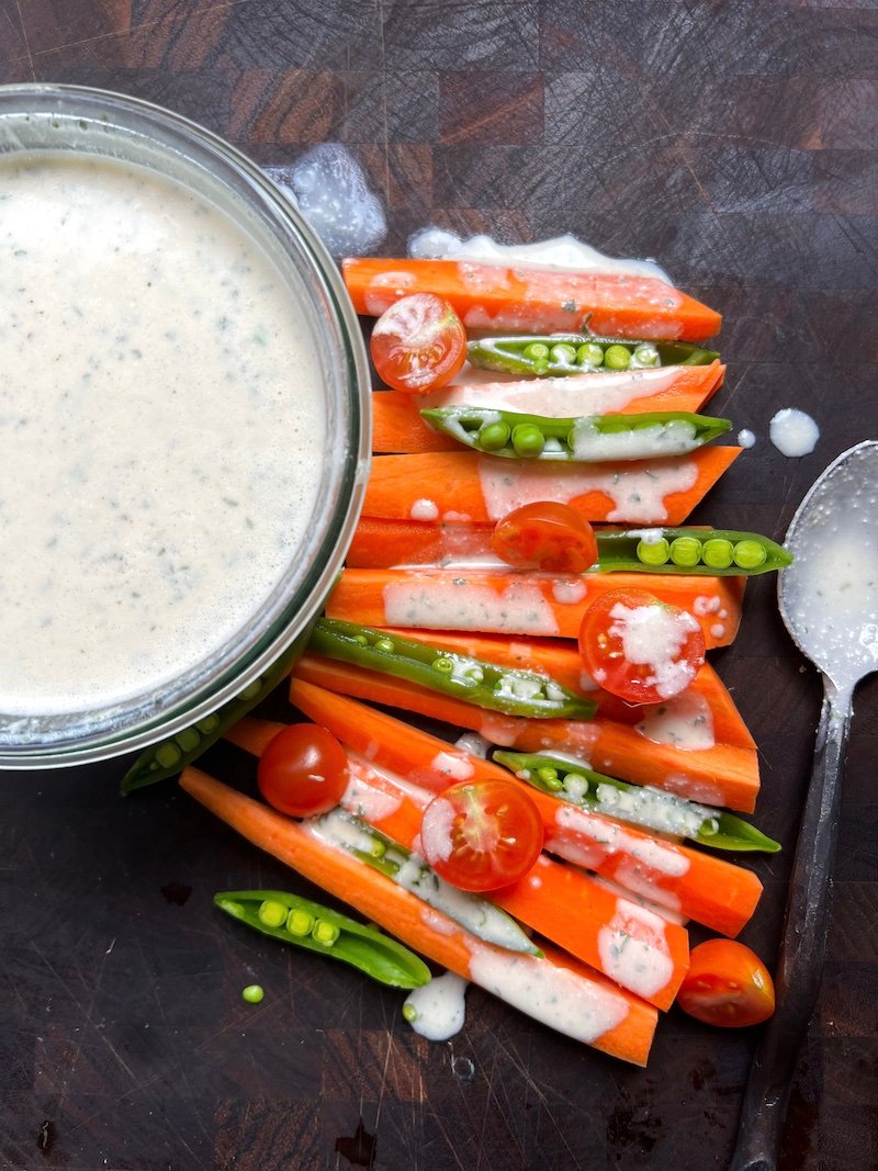 Cottage Cheese Tahini Dressing