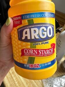 this is a container of corn starch