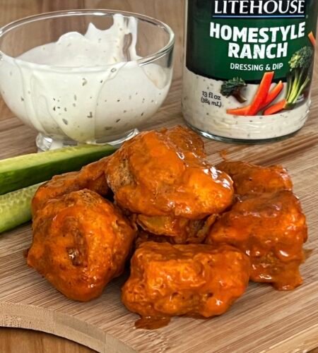 Crispy Air Fryer Buffalo Cauliflower