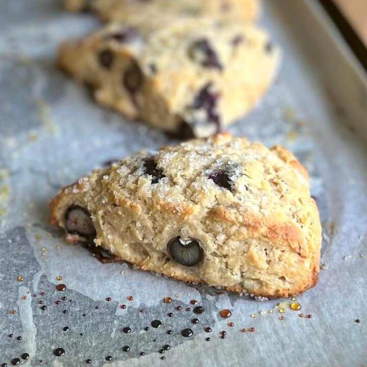 these are sourdough discard scones out of the oven