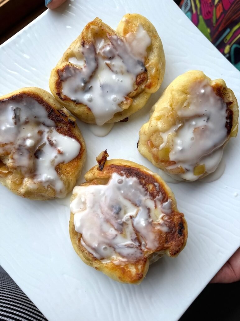 these are lightened up apple fritters