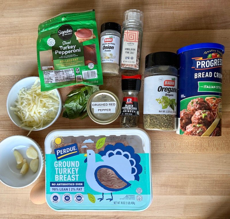 these are ingredients needed to make low carb meatball subs that are weight watchers friendly